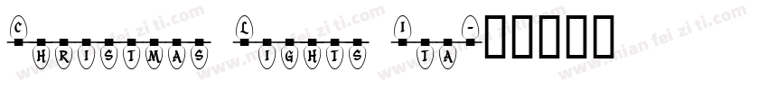 Christmas Lights Ita字体转换